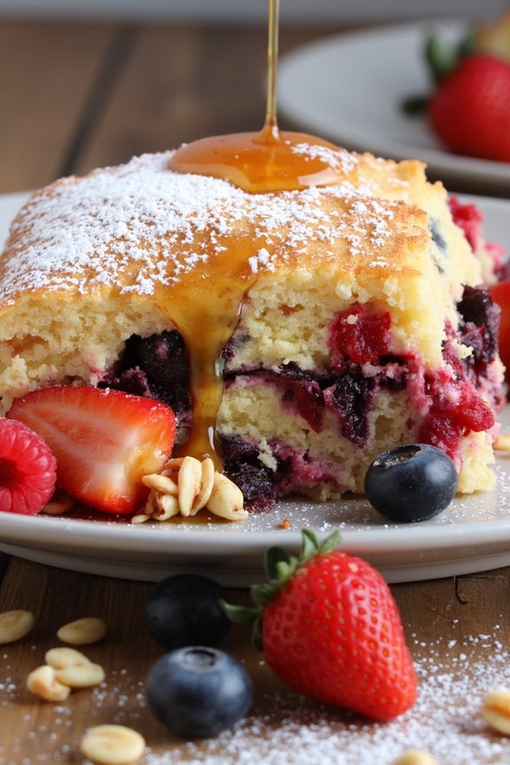 berry pancake casserole delight