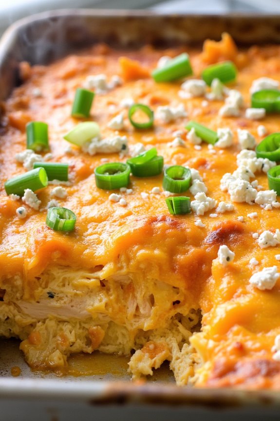 buffalo chicken breakfast casserole