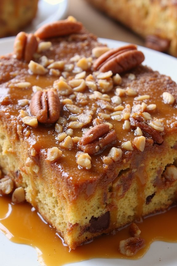 caramel pecan crunch bake