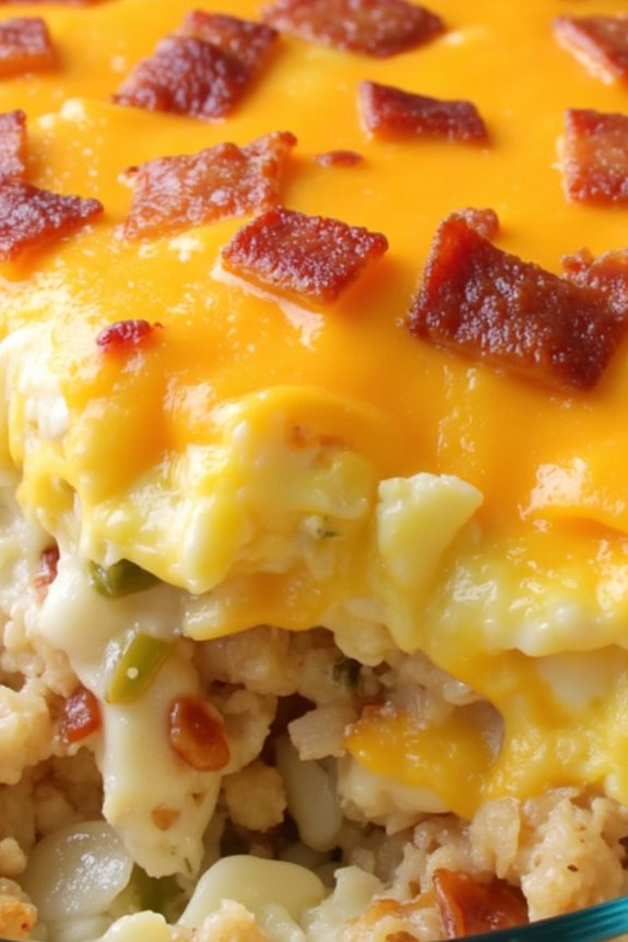 cheesy bacon breakfast casserole