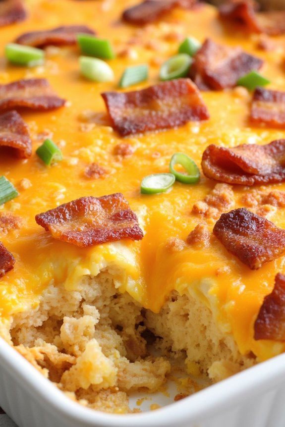 cheesy bacon breakfast casserole