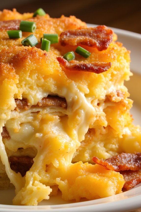 cheesy bacon hash brown casserole