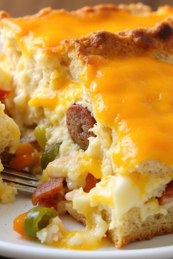 cheesy breakfast casserole recipe