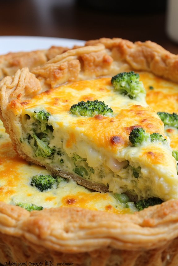 cheesy broccoli quiche casserole