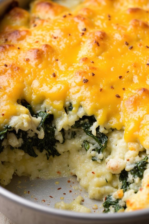 cheesy grits and greens casserole