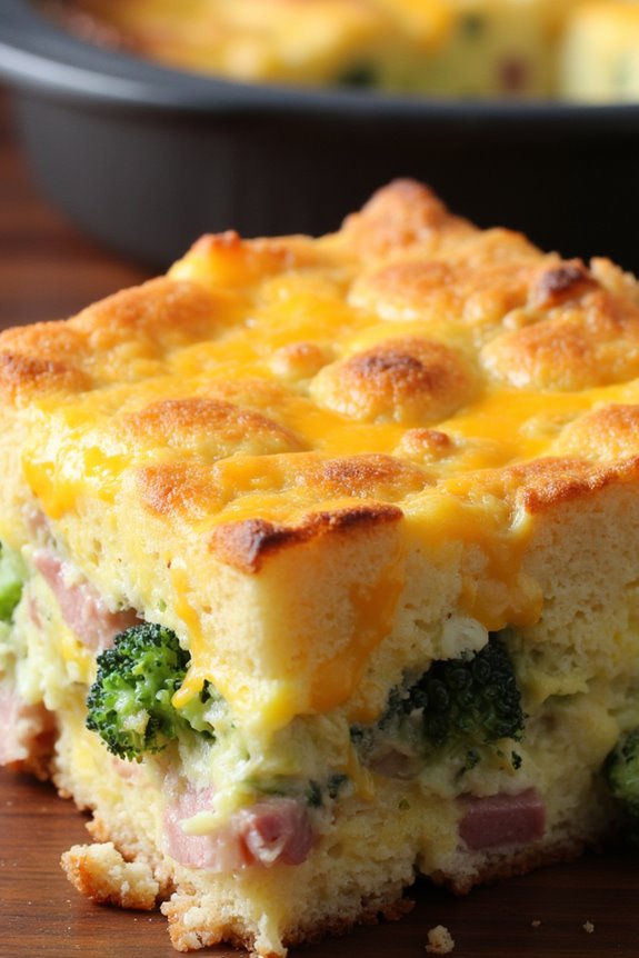 cheesy ham broccoli casserole recipe