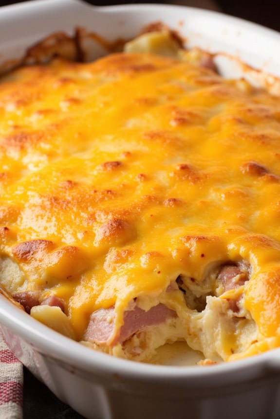 cheesy potato brunch casserole