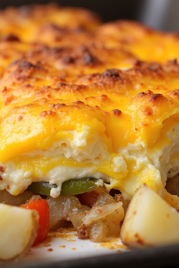 cheesy sausage egg casserole