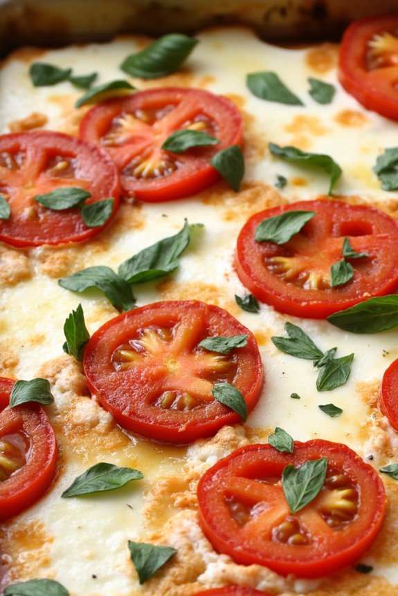 cheesy tomato herb casserole