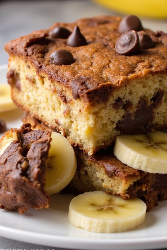 chocolate banana brunch casserole