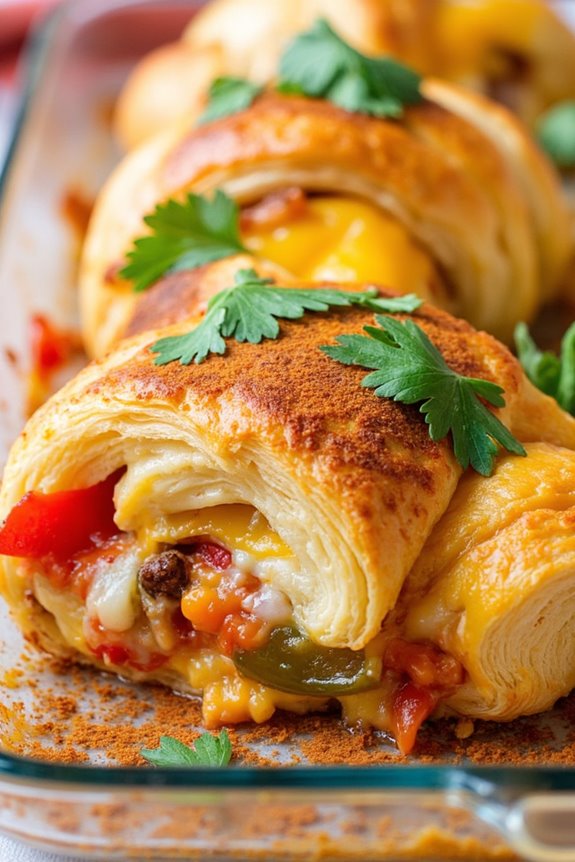 chorizo croissant breakfast casserole
