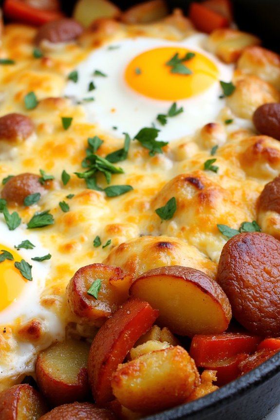chorizo potato hash bake
