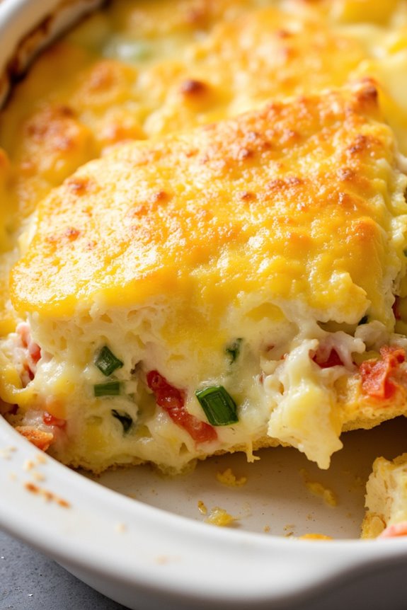 classic cheesy egg casserole