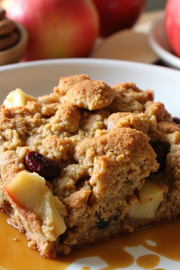 comforting apple cinnamon bake