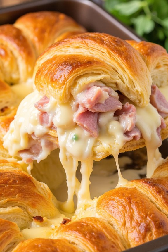 comforting croissant brunch casserole