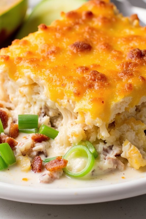 creamy bacon hash brown bake