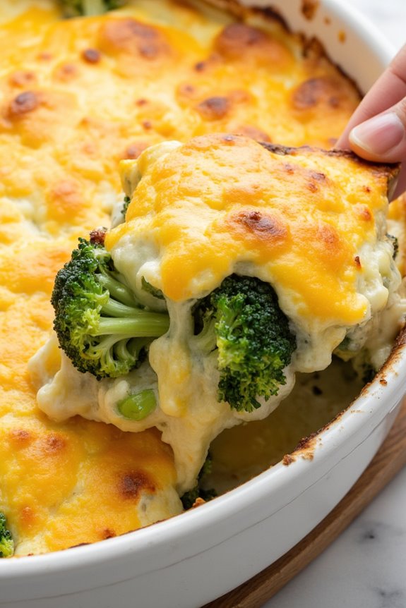 creamy broccoli cheddar casserole