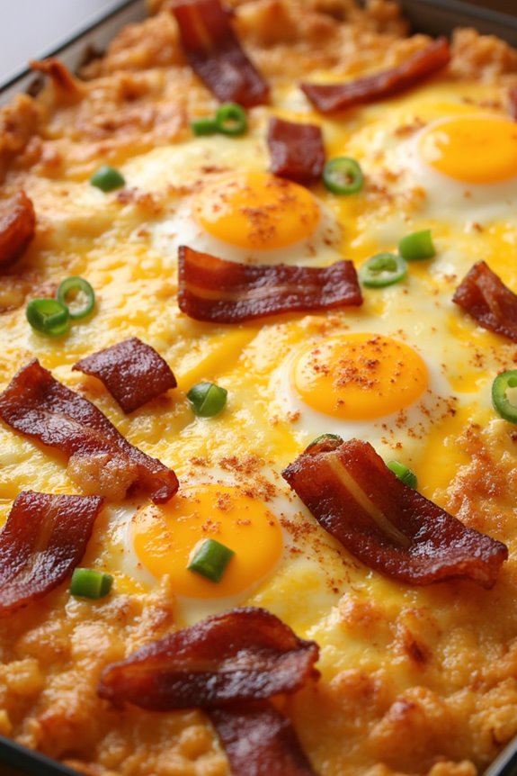 crispy bacon egg casserole