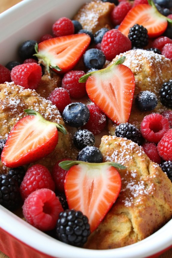 delicious berry french toast casserole