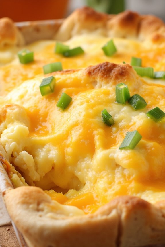 delicious egg and cheese casserole