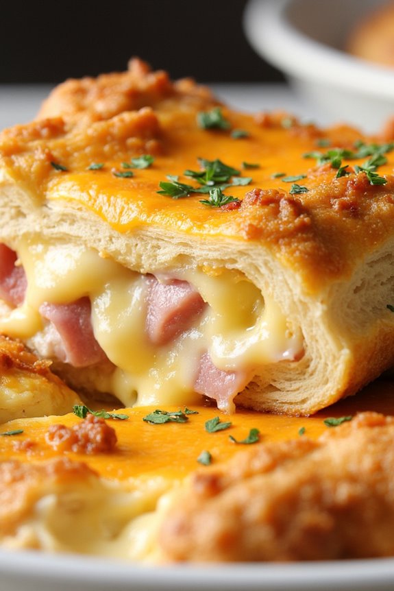 delicious ham and cheese casserole