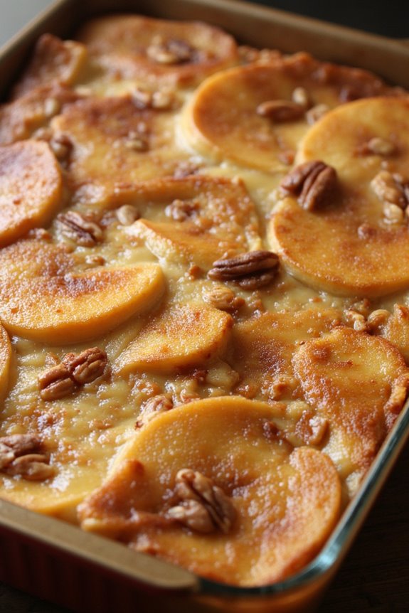 delightful apple cinnamon casserole