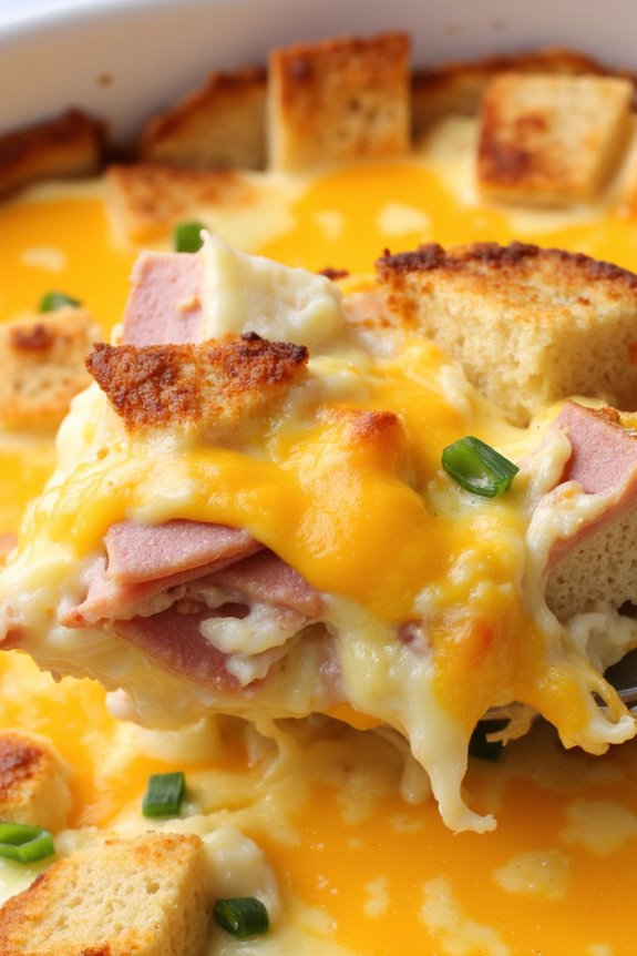 delightful ham and cheese casserole