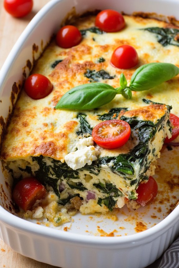 feta tomato breakfast casserole