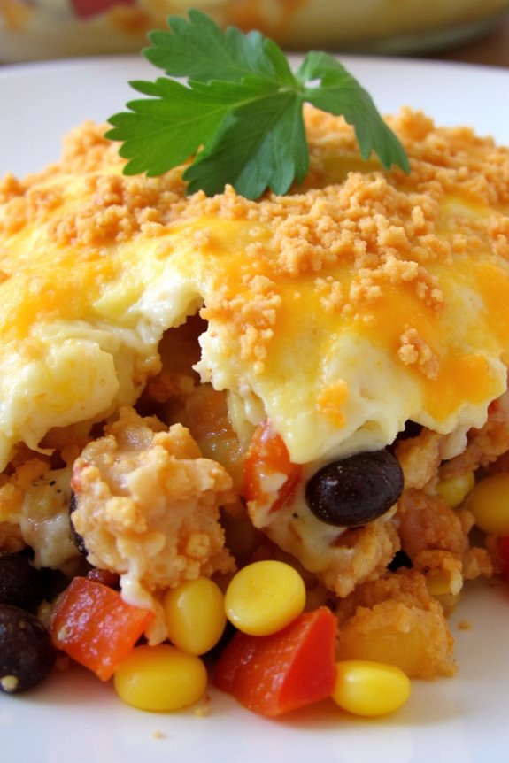 flavorful southwestern brunch casserole