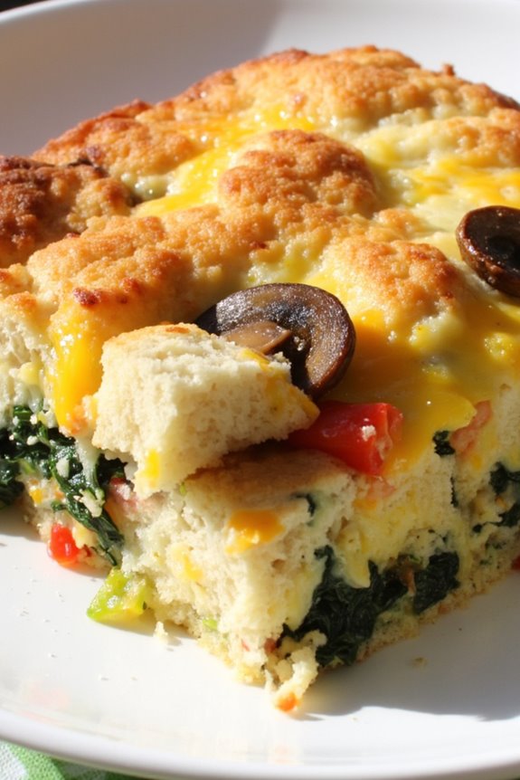 flavorful veggie cheese casserole