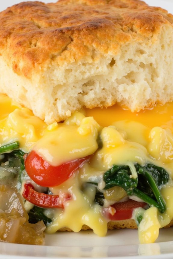 fluffy veggie breakfast casserole