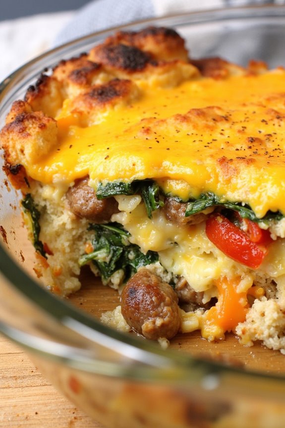 gluten free sausage veggie casserole