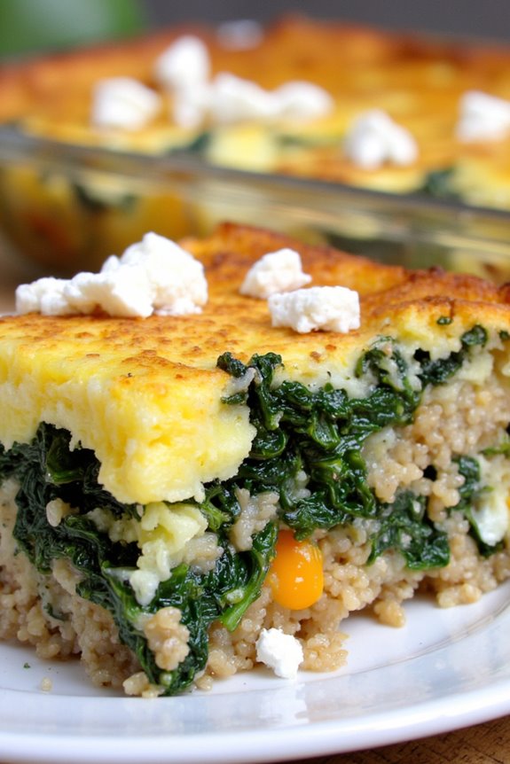 healthy quinoa kale casserole