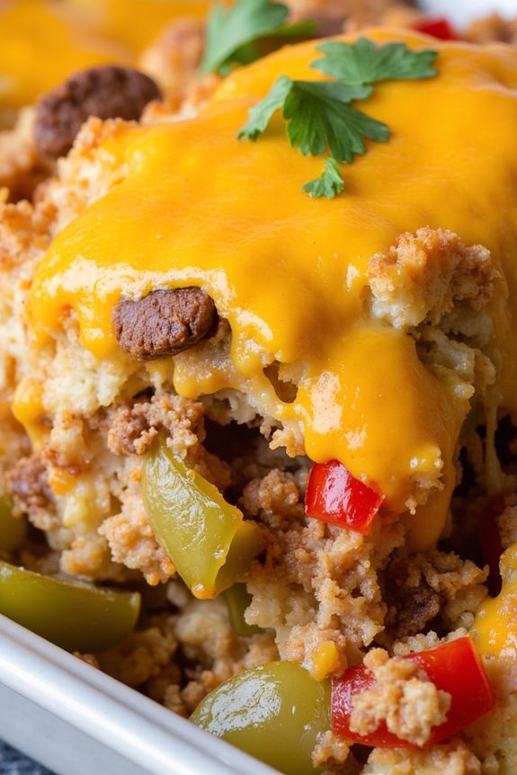 hearty chorizo potato casserole