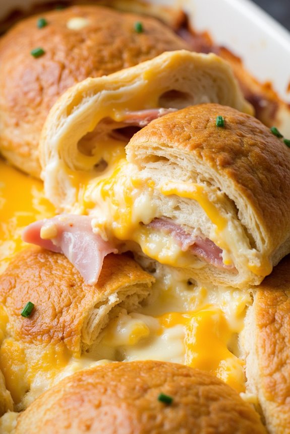 hearty croissant breakfast casserole