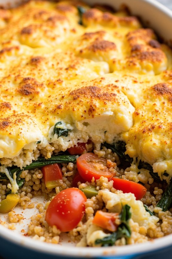 hearty gluten free quinoa bake