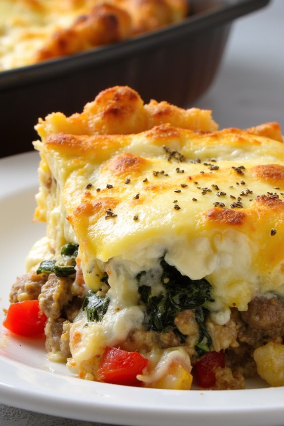 hearty italian breakfast casserole