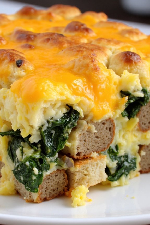 hearty kale sausage casserole