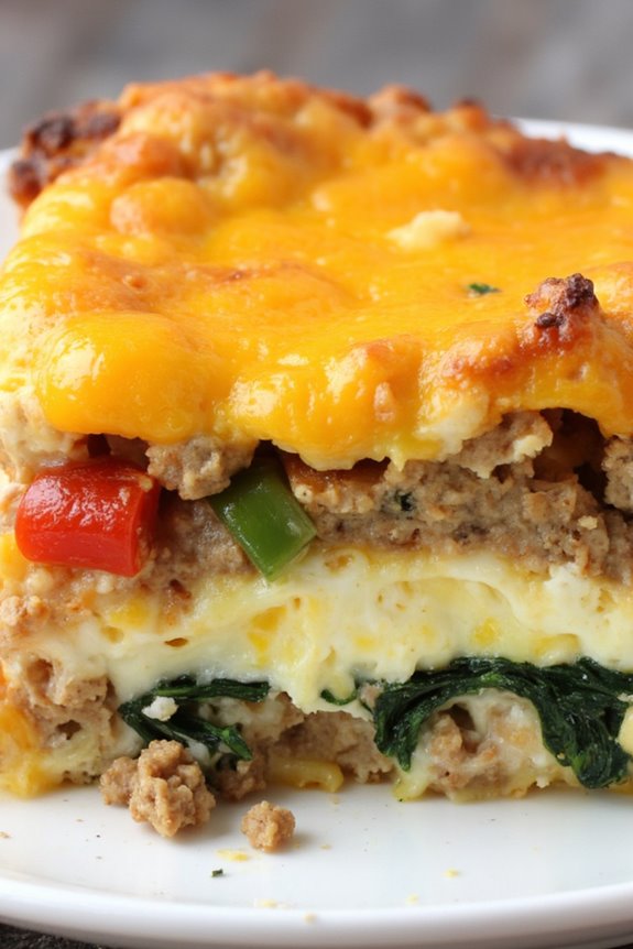 hearty low carb breakfast casserole