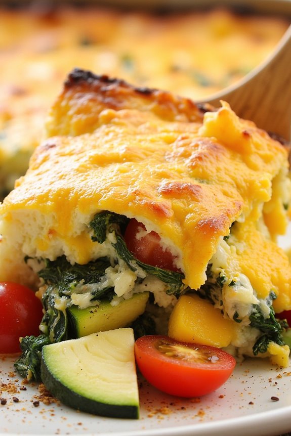hearty nutritious veggie breakfast bake