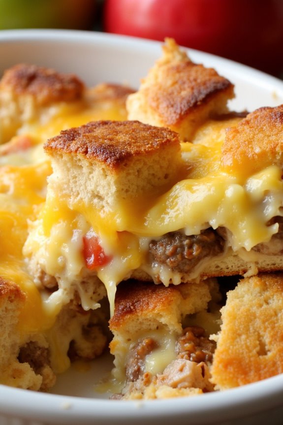 hearty sausage apple casserole