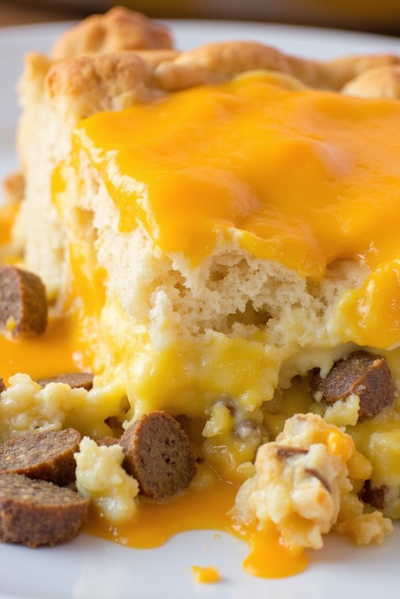 hearty sausage biscuit casserole
