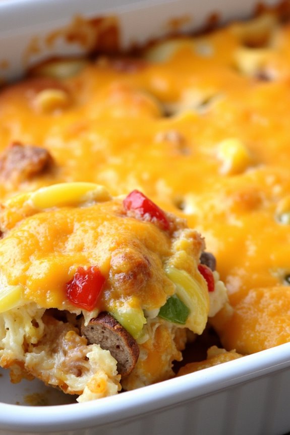 hearty sausage egg casserole