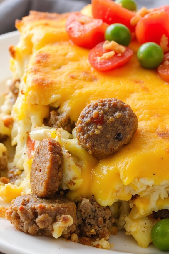 hearty sausage egg casserole