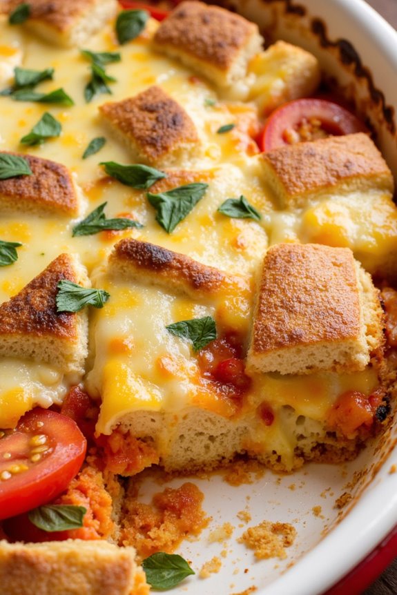hearty tomato herb strata