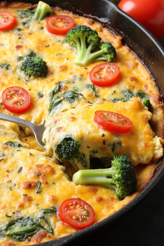 hearty vegetable egg casserole