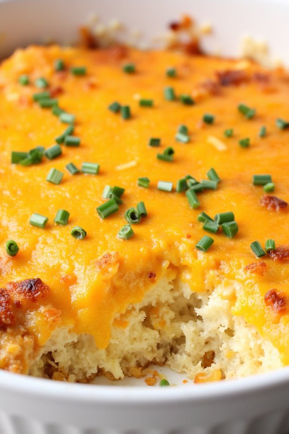 herb cheesy hash brown casserole