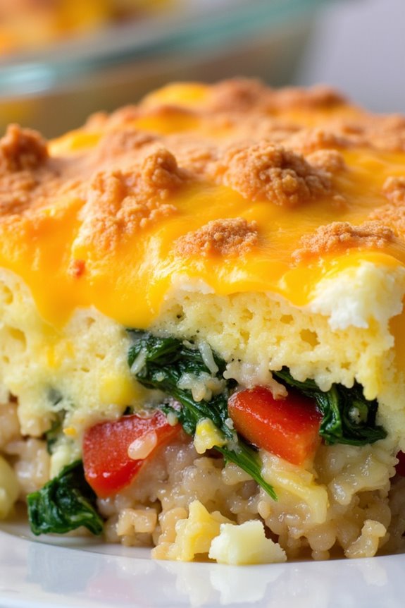 high protein quinoa egg casserole