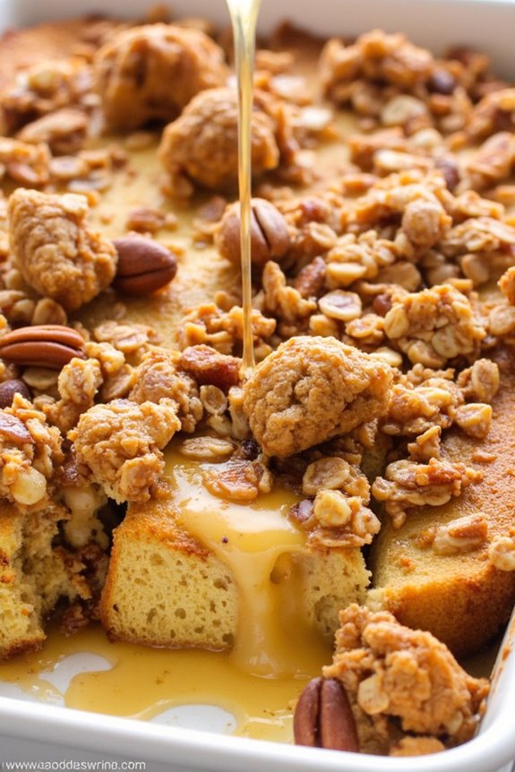 honey nut granola casserole