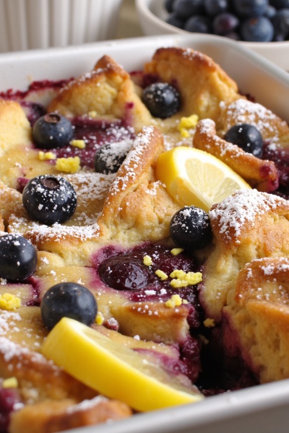 lemon blueberry french toast casserole